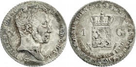 CHINA und Südostasien
Niederländisch-Ostindien
Wilhelm I. 1815-1840
1 Gulden 1839. sehr schön/vorzüglich, schöne Patina