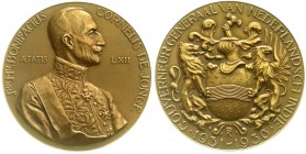 CHINA und Südostasien
Niederländisch-Ostindien
Wilhelmina I., 1890-1948
Bronzemedaille 1936 von P. K. Bonifacius Cornelis de Jonge, Generalgouverne...
