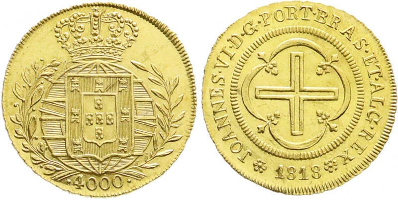 Ausländische Goldmünzen und -medaillen
Brasilien
Johannes VI., 1818-1822
4000...