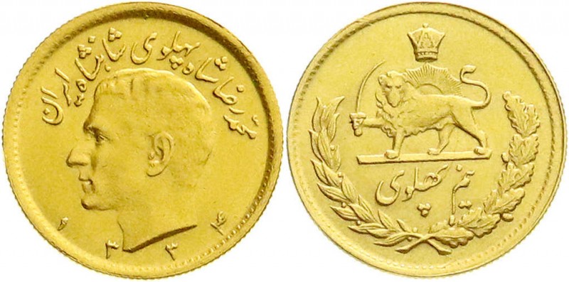 Ausländische Goldmünzen und -medaillen
Iran
Mohammed Reza Pahlavi, 1941-1979
...