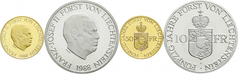 Ausländische Goldmünzen und -medaillen
Liechtenstein
Franz Josef II., 1938-198...