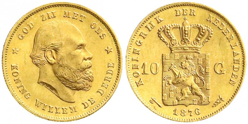 Ausländische Goldmünzen und -medaillen
Niederlande
Willem III., 1849-1890
10 ...