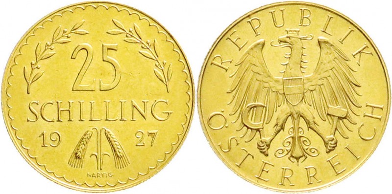 Gold der Habsburger Erblande und Österreichs
Republik Österreich
1. Republik, ...