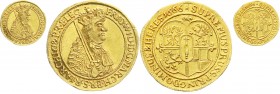 Altdeutsche Goldmünzen und -medaillen
Brandenburg-Preußen
Friedrich Wilhelm der große Kurfürst, 1640-1688
Dukat 1666, Königsberg. Gekröntes Hüftbil...