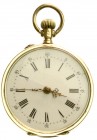 Uhren aus Gold
Taschenuhren
Damentaschenuhr "open face", Gelbgold 585/1000, ab 1885. Hersteller Grosjean Freres, La Chaux-de-Fonds, Schweiz. Zylinde...