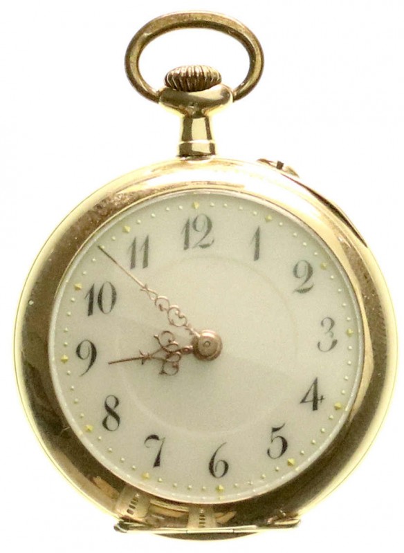 Uhren aus Gold
Taschenuhren
Damentaschenuhr "open face", Gelbgold 585/1000, ab...
