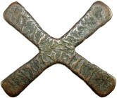 Primitivgeld und Ethnika
Afrika
Katangakreuz (Handa oder Aspa) ca. 24 X 24 cm. 872,72 g.
vorzüglich
