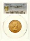 Ausländische Münzen und Medaillen
Australien
Elisabeth II., seit 1952
1/2 Penny 1960 Känguru. Im PCGS-Blister mit Grading PR 64RD. Auflage nur 1030...