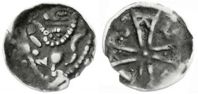 Ausländische Münzen und Medaillen
Belgien-Brabant
Heinrich I./II, 1235-1248-1261
Denier au lion o.J. HDV-CIS Löwenschild/Kreuz, in den Winkeln B-A-...
