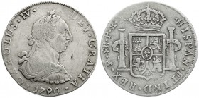 Ausländische Münzen und Medaillen
Bolivien
Carlos IV., 1788-1808
8 Reales 1790 PR, Potosi. Mit CAROLUS IV und Brustbild Carlos III.
fast sehr schö...
