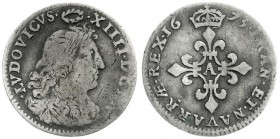 Ausländische Münzen und Medaillen
Frankreich
Ludwig XIV., 1643-1715
4 Sols des Traitants 1675 A, Paris. schön/sehr schön