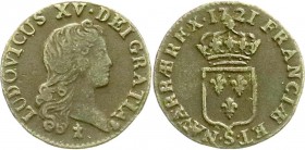 Ausländische Münzen und Medaillen
Frankreich
Ludwig XV., 1715-1774
Kupfer Liard au buste enfantin 1721 S, Troyes. sehr schön