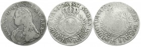 Ausländische Münzen und Medaillen
Frankreich
Ludwig XV., 1715-1774
3 Stück: Ecu 1726 P und X, 1738 L.
alle schön mit eingeritzten Buchstaben