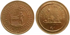 Ausländische Münzen und Medaillen
Frankreich
Konsulat unter Napoleon Bonaparte, 1799-1804
Kupfermarke 1799 (5799) der Freimaurer-Loge von St. Quent...