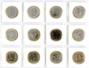 Ausländische Münzen und Medaillen
Gibraltar
Elisabeth II., seit 1952
12 Münzen: 2 Pounds Bimetall "The Labours of Hercules" kpl Serie: 1 X 1997, 3 ...