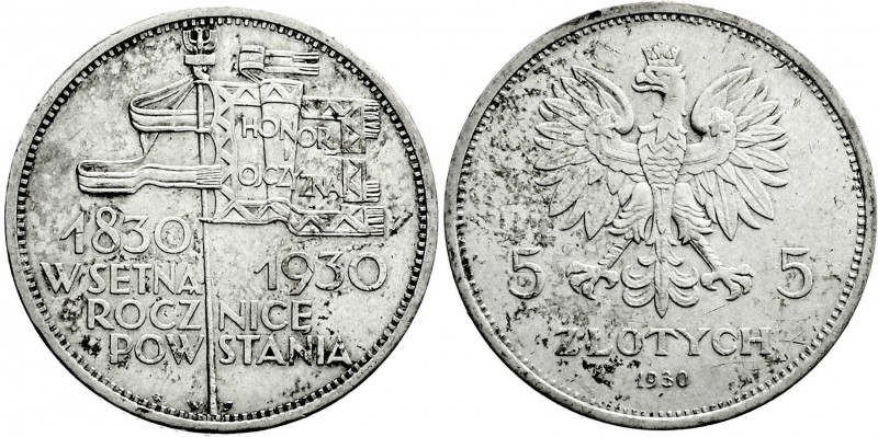 Ausländische Münzen und Medaillen
Polen
Zweite Republik, 1923-1939
5 Zloty 19...