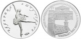 Ausländische Münzen und Medaillen
Russland
Russische Republik, seit 1991
Stuttgartballerina in Silber 1993. 1 Unze. Auflage: nur 1000 Ex.
Polierte...