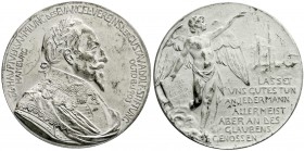 Ausländische Münzen und Medaillen
Schweden
Gustav II. Adolf, 1611-1632
Versilberte Bronzemedaille 1903 von B. Kruse, a.d. 56. Hauptvers. des evang....