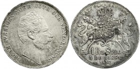 Ausländische Münzen und Medaillen
Schweden
Oskar I., 1844-1859
4 Rigsdaler Rigsmont (1 Rigsdaler Specie) 1857 ST, Stockholm. vorzüglich, kl. Randfe...