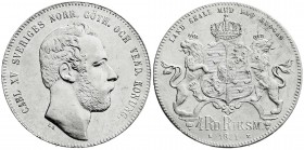 Ausländische Münzen und Medaillen
Schweden
Carl XV., 1859-1872
4 Riksdaler Riksmynt 1871, ST. gutes vorzüglich, etwas berieben