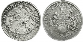 Ausländische Münzen und Medaillen
Schweiz-Beromünster, Chorherrenstift
Michaelspfennig o.J. (um 1619). St. Michael tötet Drachen/Wappen. Seltener Ty...