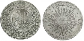 Ausländische Münzen und Medaillen
Schweiz-Genf Kanton
Taler 1795 (Ecu). gutes sehr schön, min. Schrötlingsfehler am Rand