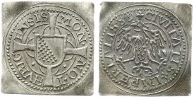 Ausländische Münzen und Medaillen
Schweiz-Zürich, Stadt
Schilling-Klippe 1589. 1,75 g.
vorzüglich, schöne Patina
Vgl. Sincona Auktion 29, Nr. 2645...