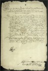 Altdeutsche Münzen und Medaillen
Anhalt-Zerbst
Carl Wilhelm, 1667-1718
Eigenhändig unterzeichneter Brief des Fürsten, Zerbst 18. Dezember 1695, (ge...
