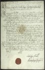 Altdeutsche Münzen und Medaillen
Anhalt-Zerbst
Friedrich August, 1747-1793
Eigenhändig unterzeichneter Brief des Fürsten, Zerbst 19. Januar 1755 (g...