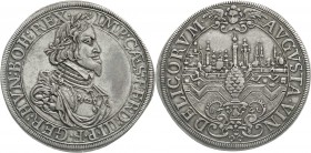 Altdeutsche Münzen und Medaillen
Augsburg-Stadt
Reichstaler 1641, mit Titel Ferdinands III./Stadtansicht.
vorzüglich, schöne Patina