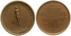 Altdeutsche Münzen und Medaillen
Augsburg-Stadt
Bronzemedaille v. Neuss 1802 auf den Frieden von Amiens. Der Friede in Frauengestalt mit Merkurstab ...