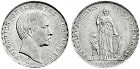 Altdeutsche Münzen und Medaillen
Baden-Durlach
Friedrich I., 1852-1907
Gulden 1863. Erstes Badisches Landesschießen.
gutes vorzüglich
