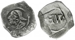 Altdeutsche Münzen und Medaillen
Bayern
Ernst und Wilhelm, 1397-1435
Pfennig o.J., München. Mönchskopf mit Gugel/EW im Kreis.
sehr schön