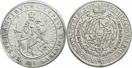 Altdeutsche Münzen und Medaillen
Bayern
Maximilian I., als Kurfürst, 1623-1651
Madonnentaler 1625. Jahreszahl geteilt, unten neben dem Wappen.
fas...