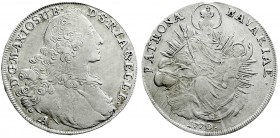 Altdeutsche Münzen und Medaillen
Bayern
Maximilian III. Joseph, 1745-1777
Madonnentaler 1770 A, Amberg.
fast vorzüglich, min. justiert