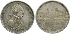 Altdeutsche Münzen und Medaillen
Bayern
Maximilian IV. (I.) Joseph, 1799-1806-1825
Silbermedaille 1806, in der Größe eines französischen 2-Francs-S...