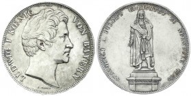 Altdeutsche Münzen und Medaillen
Bayern
Ludwig I., 1825-1848
Geschichtsdoppeltaler 1840. Dürerstandbild. Randschrift A.
gutes vorzüglich aus Ersta...