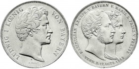 Altdeutsche Münzen und Medaillen
Bayern
Ludwig I., 1825-1848
Geschichtsdoppeltaler 1842. Maximilian u. Marie.
sehr schön, stellenweise scharf gere...