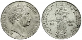 Altdeutsche Münzen und Medaillen
Bayern
Maximilian II. Joseph, 1848-1864
Doppelgulden 1855. Mariensäule.
sehr schön/vorzüglich