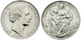 Altdeutsche Münzen und Medaillen
Bayern
Ludwig II., 1864-1886
Madonnentaler o.J. (1865). vorzüglich