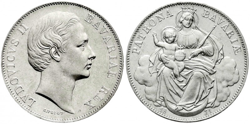 Altdeutsche Münzen und Medaillen
Bayern
Ludwig II., 1864-1886
Madonnentaler 1...