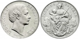 Altdeutsche Münzen und Medaillen
Bayern
Ludwig II., 1864-1886
Madonnentaler 1871. vorzüglich/Stempelglanz