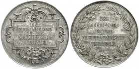 Altdeutsche Münzen und Medaillen
Bayern
Medaillen
Silbermedaille o.J. Zuchtverband für das schwäbische Fleckvieh (in Wertingen). 41 mm; 34,89 g.
v...