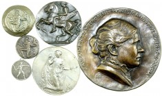 Altdeutsche Münzen und Medaillen
Bayern-München, Stadt
Einmalige Sammlung von 6 äußerst seltenen Medaillen, teils Unikaten, von Hans Schwegerle, 188...