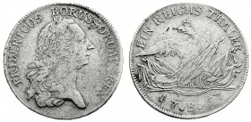 Altdeutsche Münzen und Medaillen
Brandenburg-Preußen
Friedrich II., 1740-1786
Taler 1767 B, Breslau.
schön/sehr schön, Schrötlingsfehler