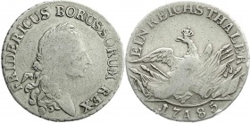 Altdeutsche Münzen und Medaillen
Brandenburg-Preußen
Friedrich II., 1740-1786
Reichstaler 1785 A, Berlin. schön