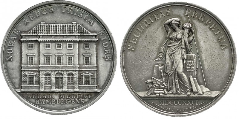 Altdeutsche Münzen und Medaillen
Hamburg-Stadt
Silberner Bankportugalöser 1826...