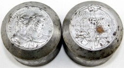 Medaillen
Drittes Reich
Prägestempelpaar (Patrizen) zur Medaille 1935 von Karl Goetz, auf Therese und Ludwig von Bayern und 125 Jahre Oktoberfest. P...