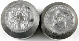 Medaillen
Drittes Reich
Prägestempelpaar (Patrizen) zur Medaille 1940 von Karl Goetz. Dreierpakt Deutschland-Italien-Japan. Prägedurchmesser 60 mm. ...