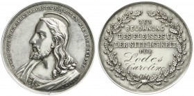 Medaillen
Fleissmedaillen
Silbermedaille 1861 von Rigel. Zur Belohnung des Fleisses und der Sittlichkeit. Graviert für Caroline Lodes. 35 mm; 17,18 ...